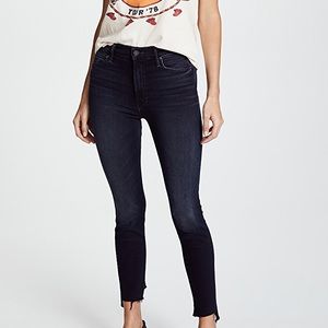 MOTHER The Stunner Zip Two Step Fray Jeans